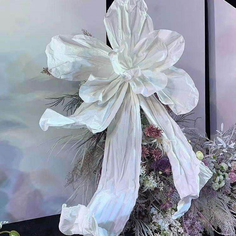 婚庆纸花婚礼橱窗背景装饰婚庆大型纸花美陈纸艺婚礼道具仿真花