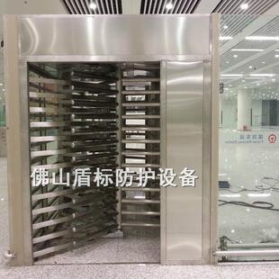 高铁站候车厅出口矩形单向门,全封闭人行道栅栏旋转闸,半高单向门