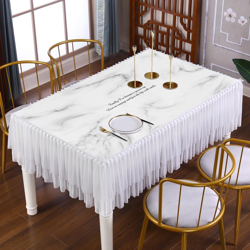 正品北欧餐桌布艺长方形书桌电视茶家几垫用柜防水桌布台布盖布巾