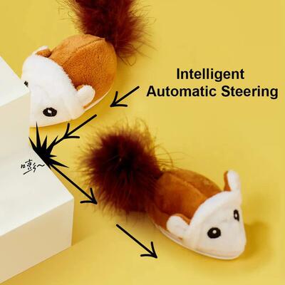 Smart Running Mouse Cat Toy Interactive Random Moving Electr