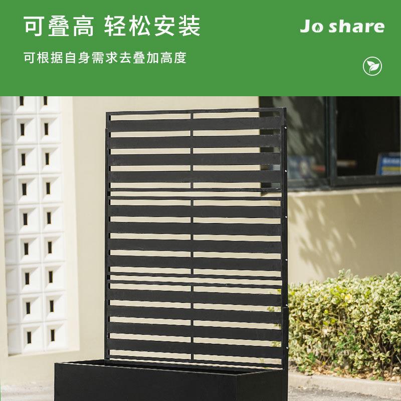枝晓庭园屏风种植箱隔断围栏爬藤架网格花箱户外庭院装饰屏风跨境