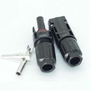 光伏组件插头MC4接公母防水插头M电C4连器阳能池板连接太器接头