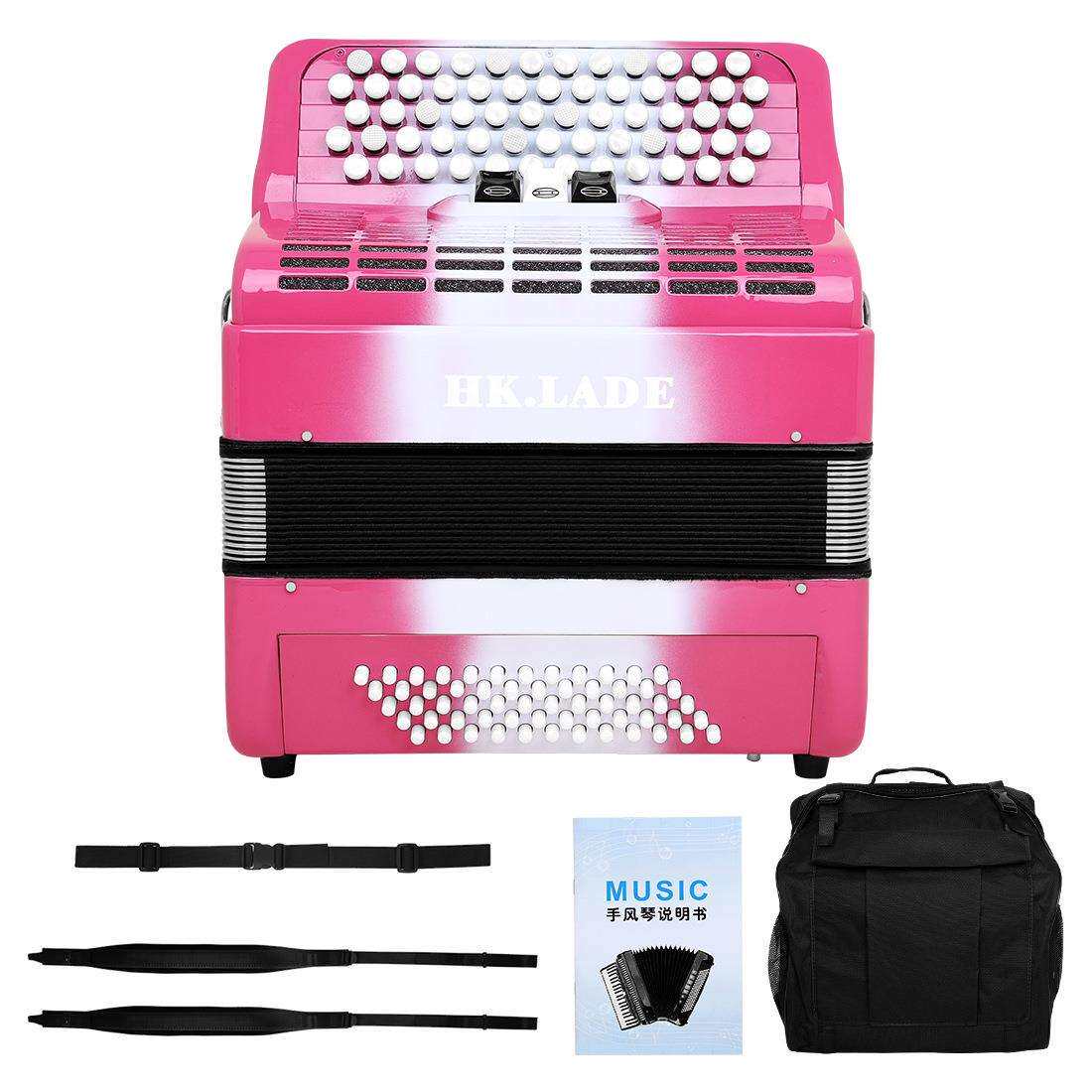 专业变音手风琴62键60贝斯手风琴键钮式手风琴乐队演奏巴扬手风琴