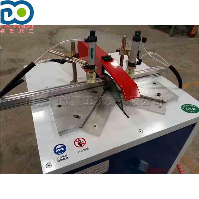 小型铝门型材切割机 门窗相框广告牌切角机器 晶钢门门窗切割设备