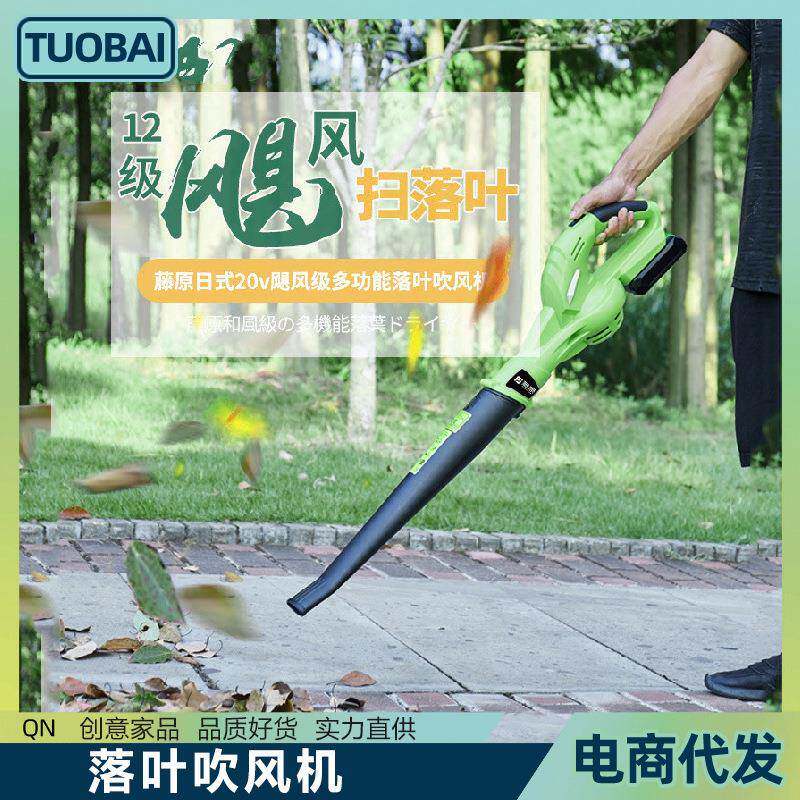落叶吹风机充电式树叶清扫电动吹雪机吹扫吹风机园林吹扫道路清洁