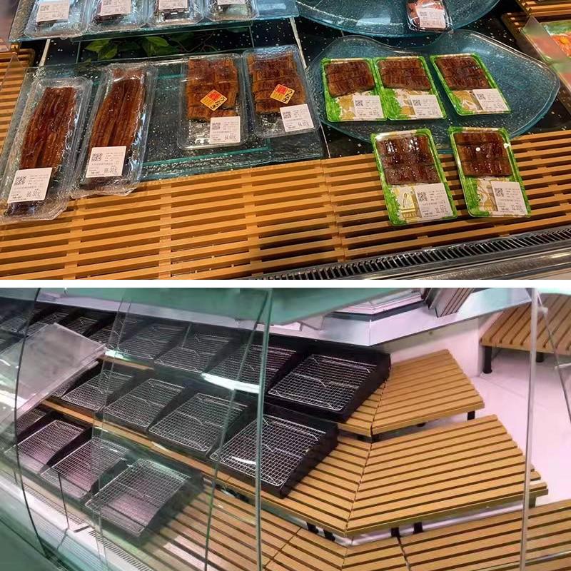 超市冷柜陈列垫板冰柜冷藏生鲜猪肉托盘风幕柜展示架水果陈列道具