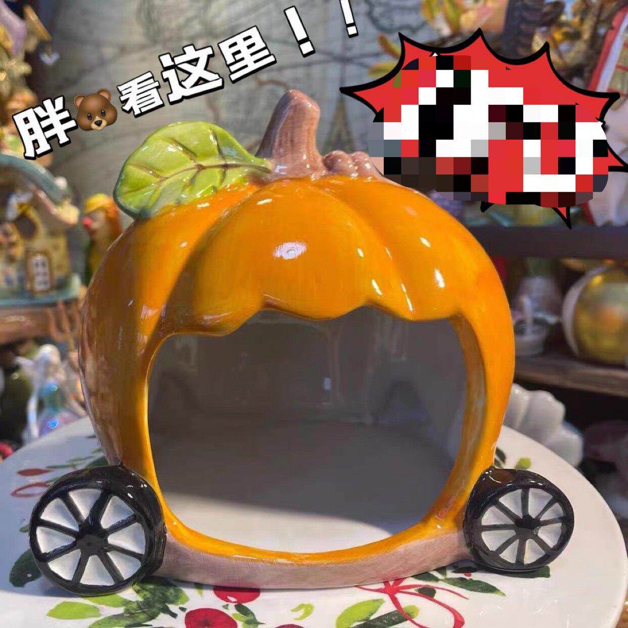可爱陶瓷窝仓鼠金丝熊蜜袋鼯花枝鼠龙猫乌龟青蛙四季通用躲避屋