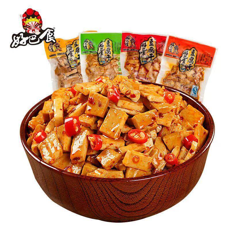 好巴食豆干小包装五香麻辣豆腐干四川特产豆制品素食零食日进豆金