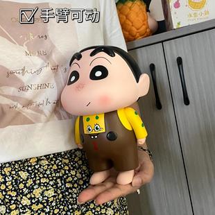 看不出来是存钱罐黑科技雀斑小新摆件创意桌面装饰储蓄罐海绵小新