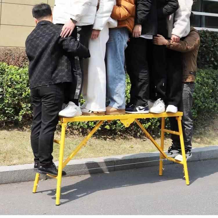 马折凳叠升直降厚刮腻子装修马登脚手架平加台凳铁凳子厂家发加厚
