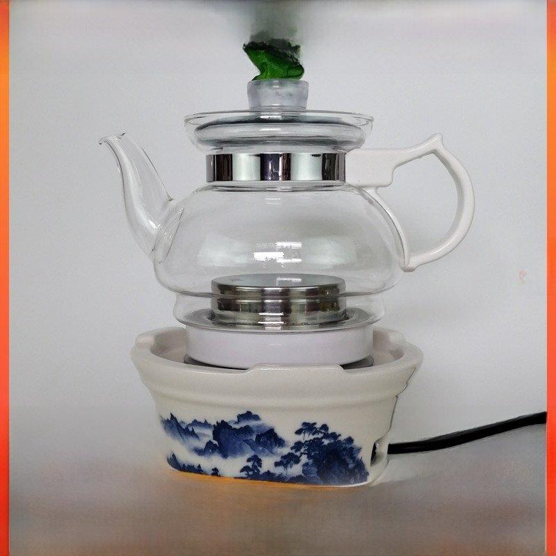 善而美陶然电陶炉静音快速炉烧水煮茶电热茶炉玻璃耐热养生壶包邮