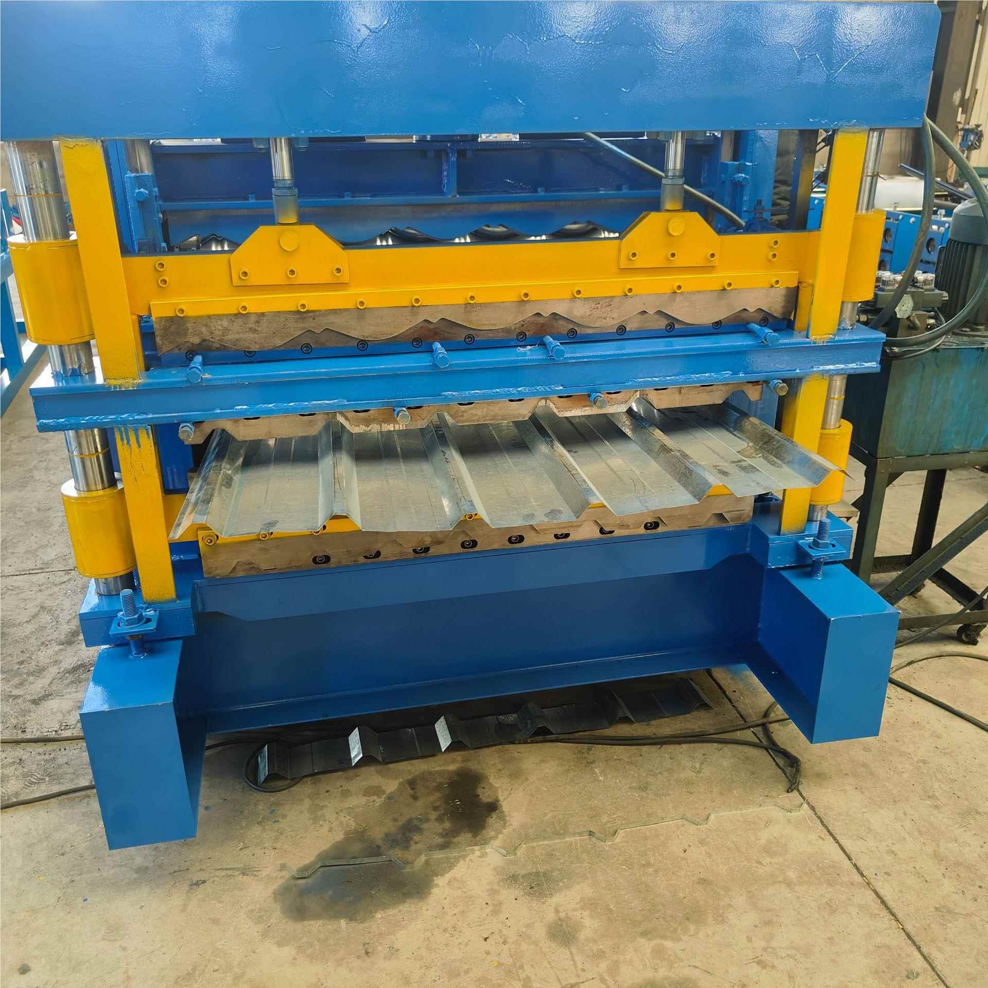 NWR全自动层压瓦瓦机器导柱切竹筒瓦机仿树剪脂琉璃冷弯机械三设