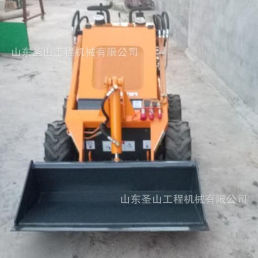 小型滑移装载机多种属具轮胎式铲车前卸式多功能铲车推土机装载机