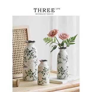 Tlife·Blown·花瓶复古小口冰裂陶瓷插花花器家居摆件家用 |繁花