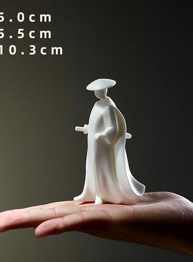 高档泥无界 创意办物装公室人摆件中式客厅书房新桌面家居饰品摆