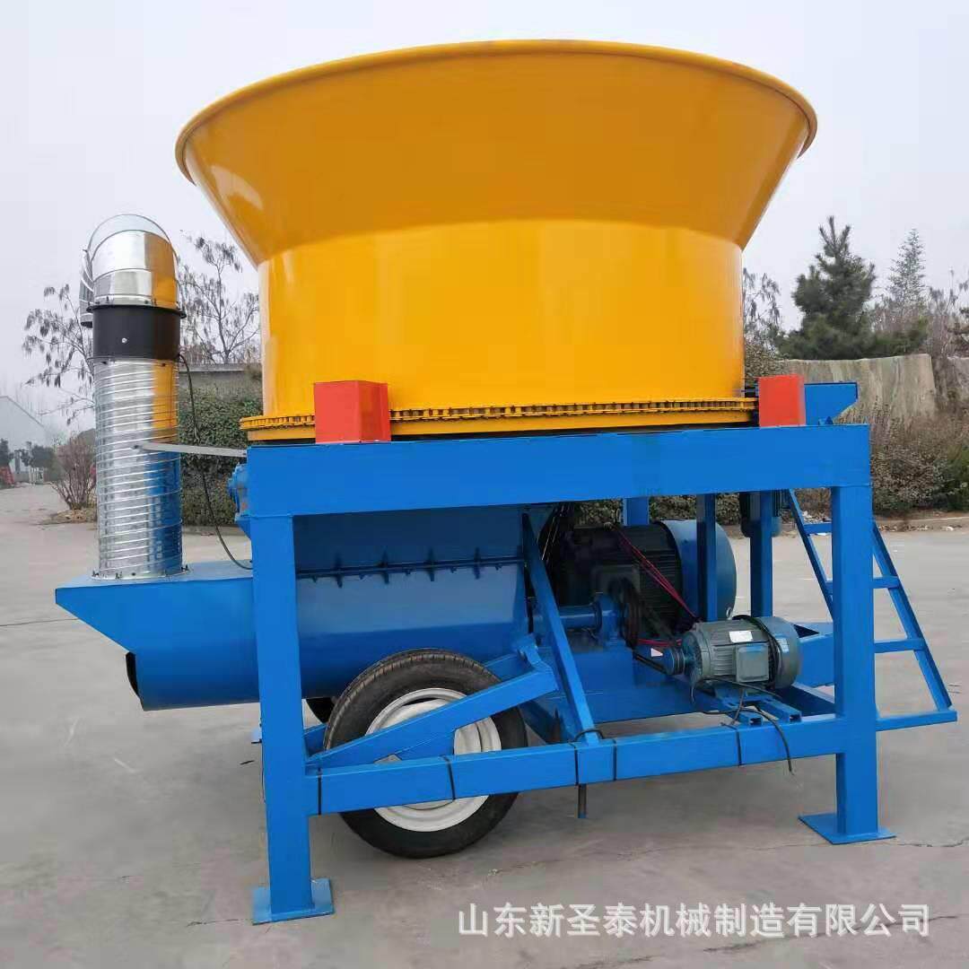 叉车进料稻草粉碎机厂家大型圆盘式稻草粉碎机耐磨刀片旋转碎草机