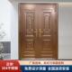304不锈钢大门玫瑰金双门别墅入户农村自建乡村进户家用防盗门