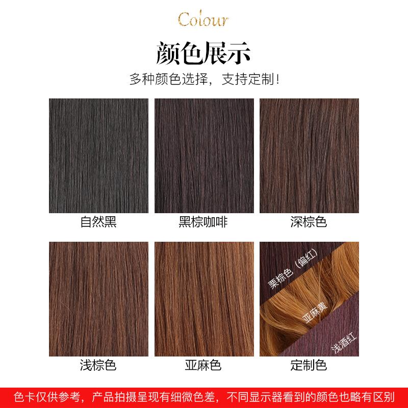 正品全真发假发发马尾绑带式长假女短中款45高马尾辫子卷发自然假