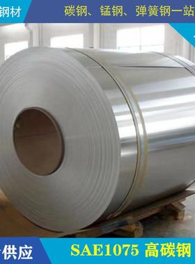 【厂家直销】美标SAE1075 优质高碳钢 高硬度 热处理钢带 SAE1080