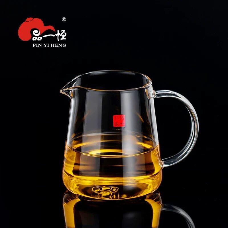 品一恒玻璃公道杯加厚耐热玻璃公杯茶漏套装大容量公杯分茶器高档图片