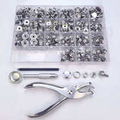 件大白扣钮扣工具布扣套按扣帆盒含314金属不锈钢游艇供螺丝