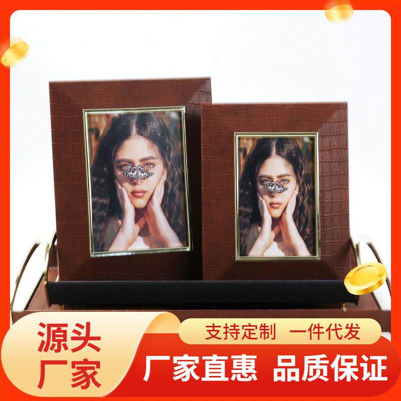简约复古6寸7寸相框托盘套装组合客厅走廊居家装饰创意画框摆件