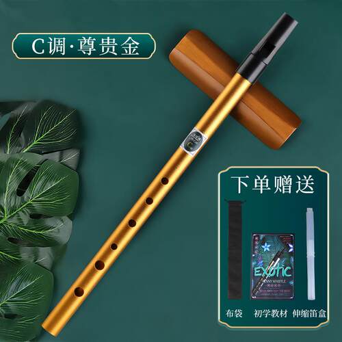 高档美度牌爱尔兰小笛乐器C调D调金属笛子儿童孔学生专用专哨业六