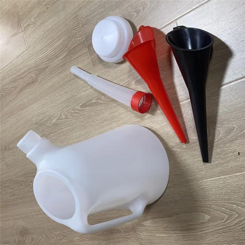 5升加厚带刻度塑料机油壶加油壶注油器汽修机油手动加机油油壶