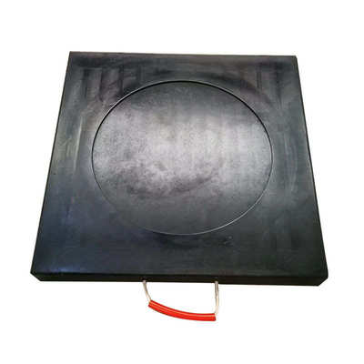 30mm吊车支腿垫板聚乙烯泵车支腿垫块菱形防滑纹pe支腿垫板垫脚板