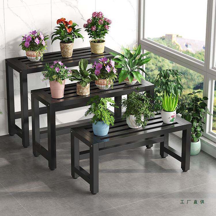 铁艺阳台花机架空调外置景物架庭院绿景植盆架全铁室外露F97S58JT