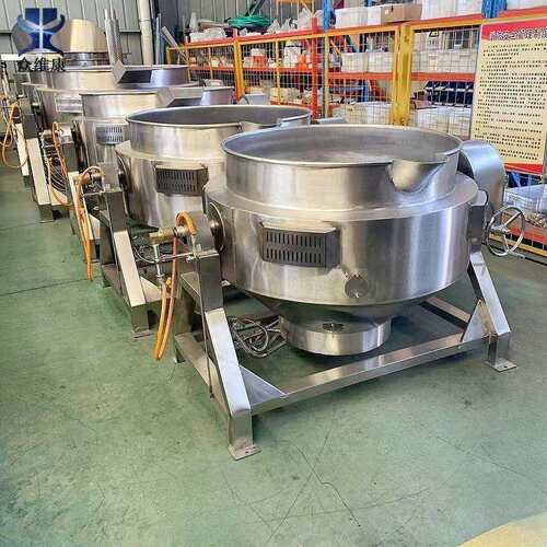 炼脂油锅型油企业食小堂炖菜炒菜HYI不锈钢夹料层锅酱炒制行星炒