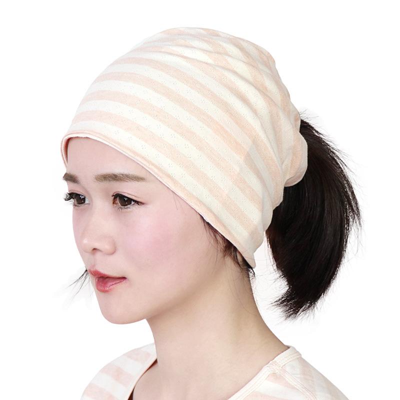 纯棉孕妇月子堆堆产妇睡帽其它