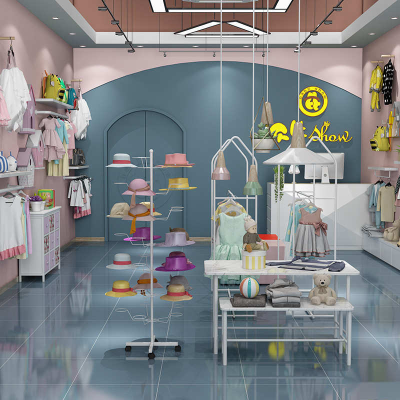 帽子架子展示架托架多层足球女装墙衣服装店双面母婴摆摊货架