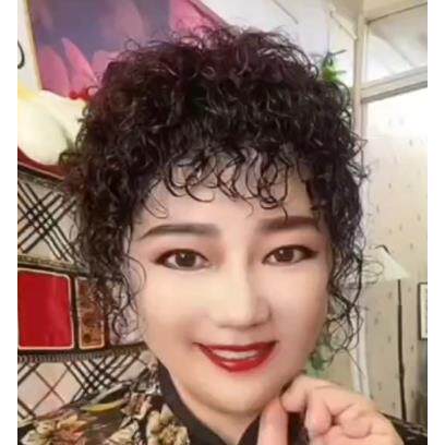 女士羊毛卷蓬松补发中老年补发古典补发头顶补发片女浏海假发片