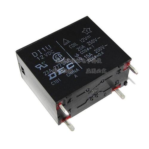 原装 DI1U-12VDC 112DM DC12V 4脚 20A一组常开继电器
