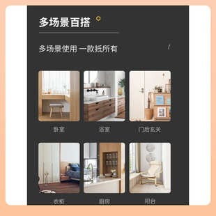 ⊿实木衣服挂钩免打孔黄铜长排钩试衣间衣柜玄关衣帽门后墙上壁