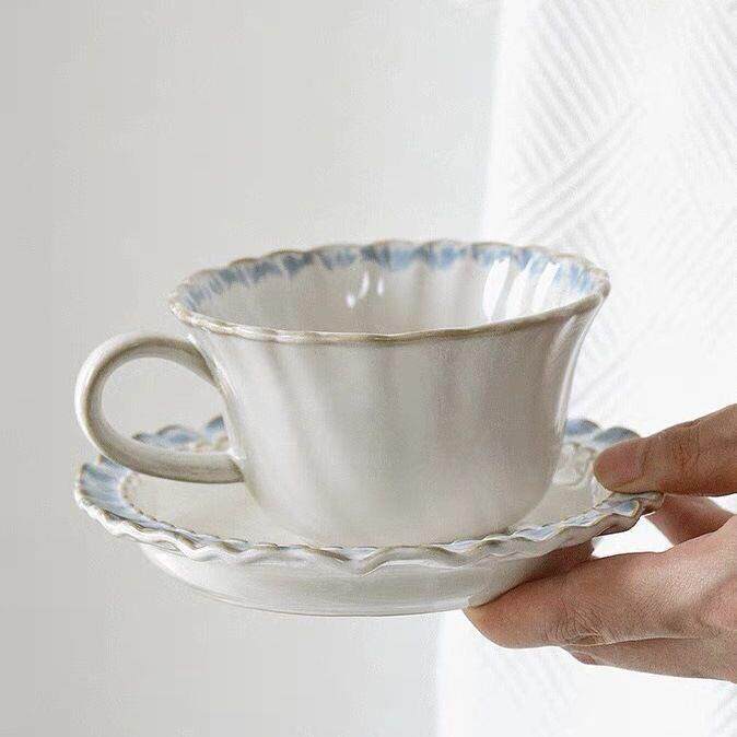 法式咖啡杯陶瓷咖啡杯子高档精致杯碟套装女士个人专用拿铁杯