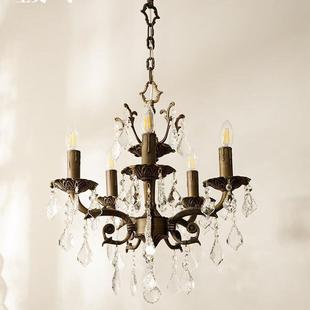 全美主一丁蜡美37式 轻奢客厅灯烛水晶吊房间灯卧室灯复古餐厅灯具