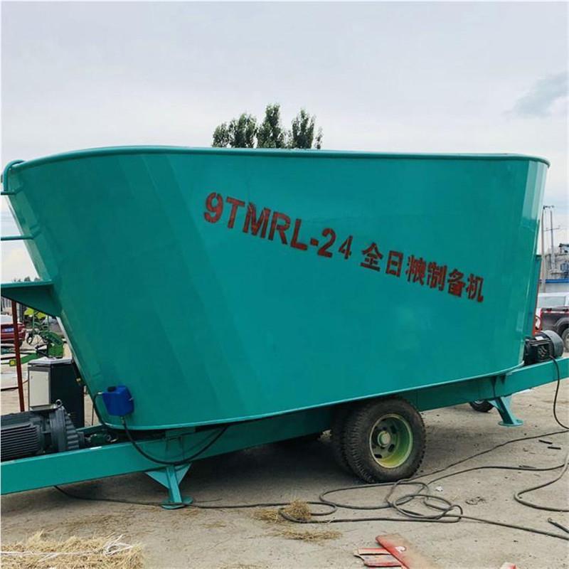 搅9JGL-12tm饲料拌机液压开机仓出料r多功能秸秆粉碎拌料养牛电动