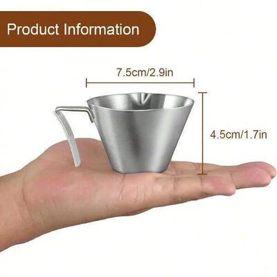 Leeseph Stainless Steel Coffee Measuring Cup, Espresso Cup