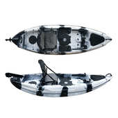 003 单人皮划艇 平台舟 硬艇 塑料船 3米钓鱼船 BOK