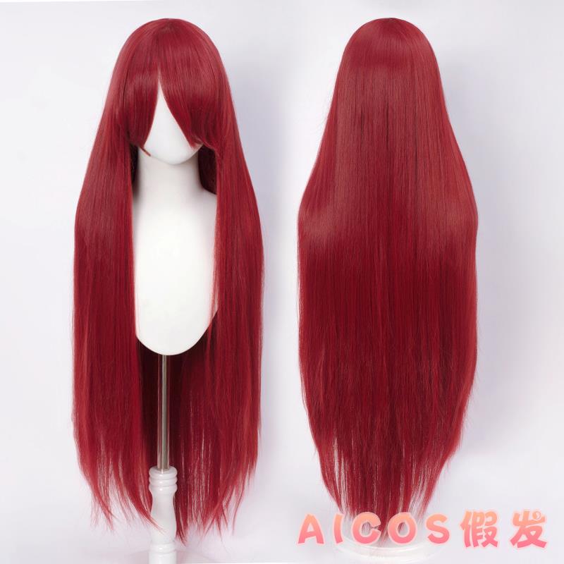 高档AICOS 1装00CM长发万用女古动长发毛娘造型cos假发假毛长直漫