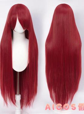 高档AICS 发100OCM长直万用女古装动漫长假发毛娘造型cos假发毛长