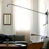 北欧vitra 复古中古长杆客厅书房设计师工业摇臂壁灯 Potence美式