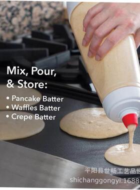 Hand Batter Dispenser Mixer Bottle Cupcake Pancake Cream