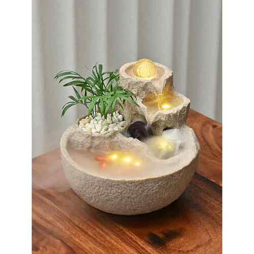 转运球办公室流水摆件循环水鱼池风水球鱼缸水景生财桌面装饰假山