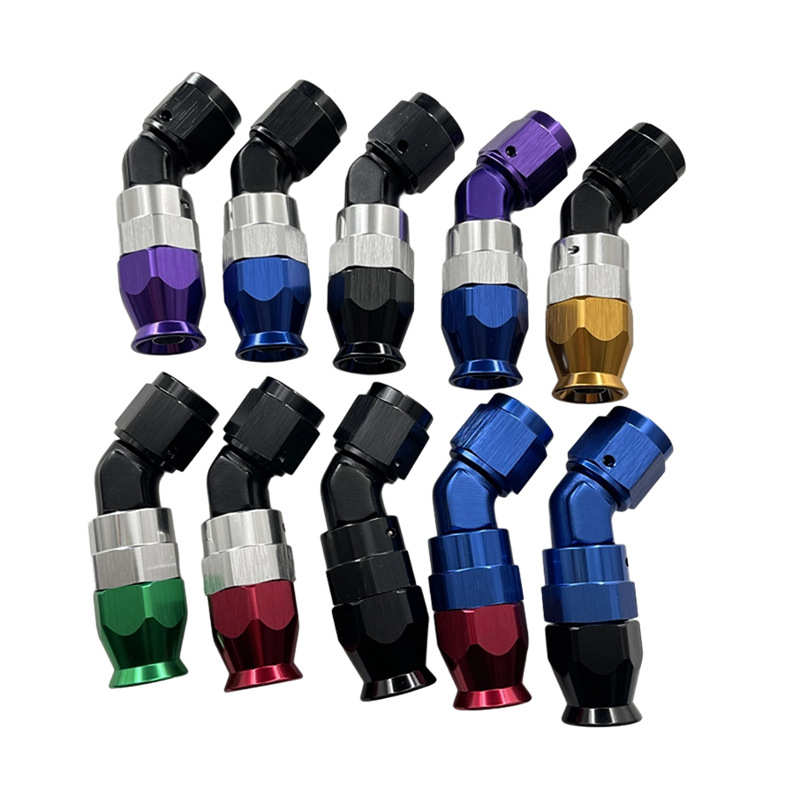 浩发锻造四氟油管接头AN4/AN6/AN8锻造聚四氟乙烯软管接头