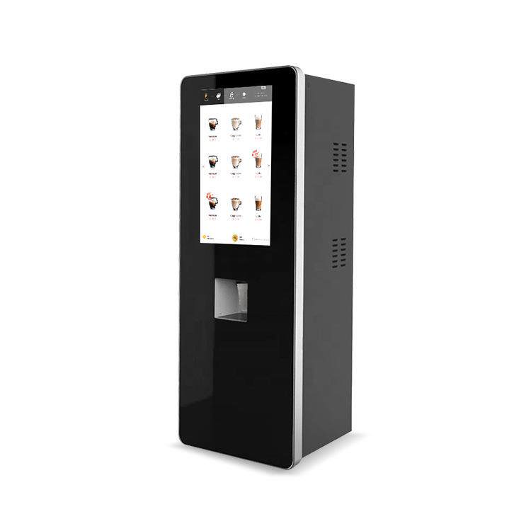 商用自助咖啡机奶茶机械豆浆机蛋白粉自动落杯触屏点单厂家