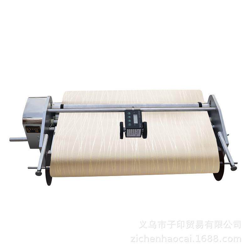 宝预手摇式不锈钢壁纸上胶机墙纸刷过打涂胶机自带计米器