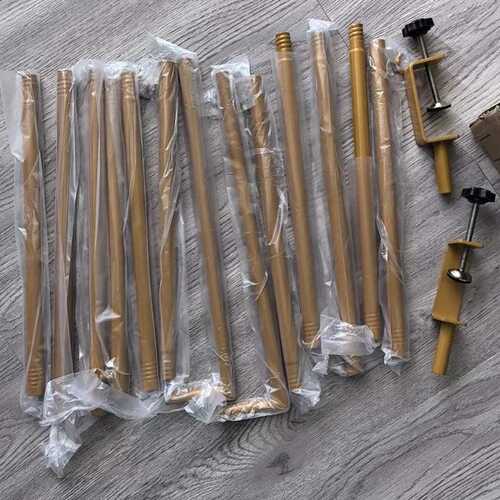 婚礼桌架可调节桌杆支架铁艺带夹桌面支架节庆宴会派对装饰架